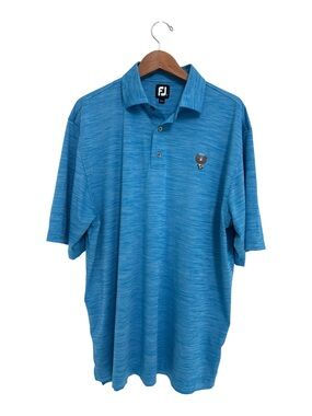 FootJoy Blue Heathered Polo Shirt - Men
